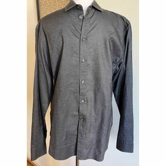 Armani Collezioni Other - Beautiful mens Armani Collezioni grey dress shirt with sheen. Size medium
